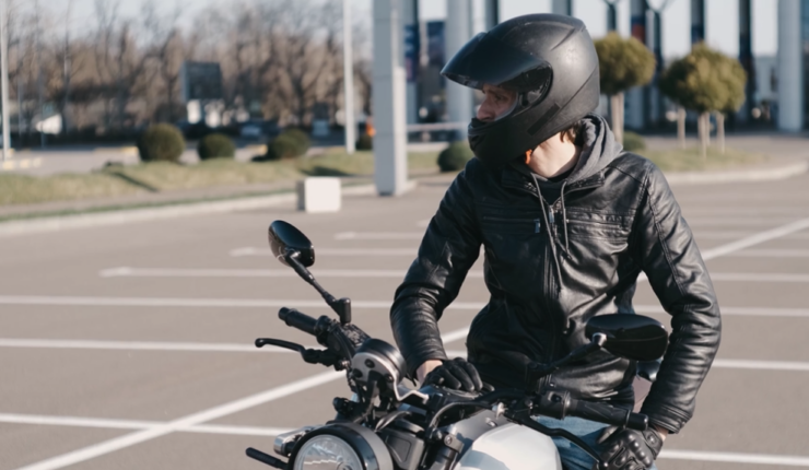 taking care of motorcycle helmet